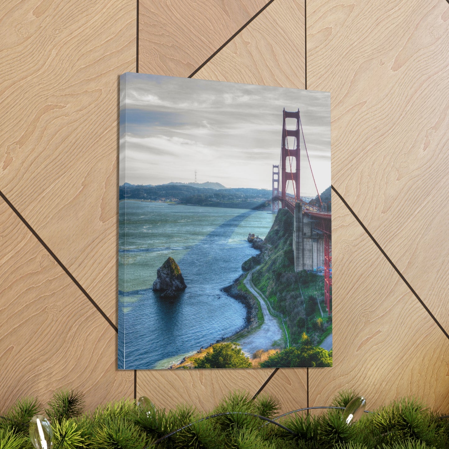 Canvas Print Of The Golden Gate Bridge And Bay In San Francisco For Wall Art