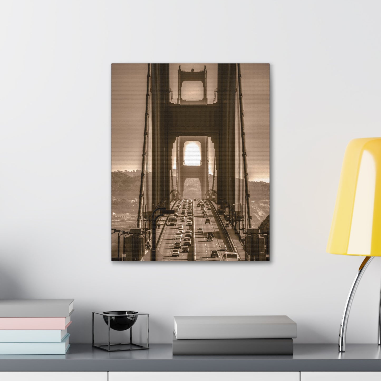 Canvas Print Of Golden Gate Bridge Southbound In San Francisco For Wall Art