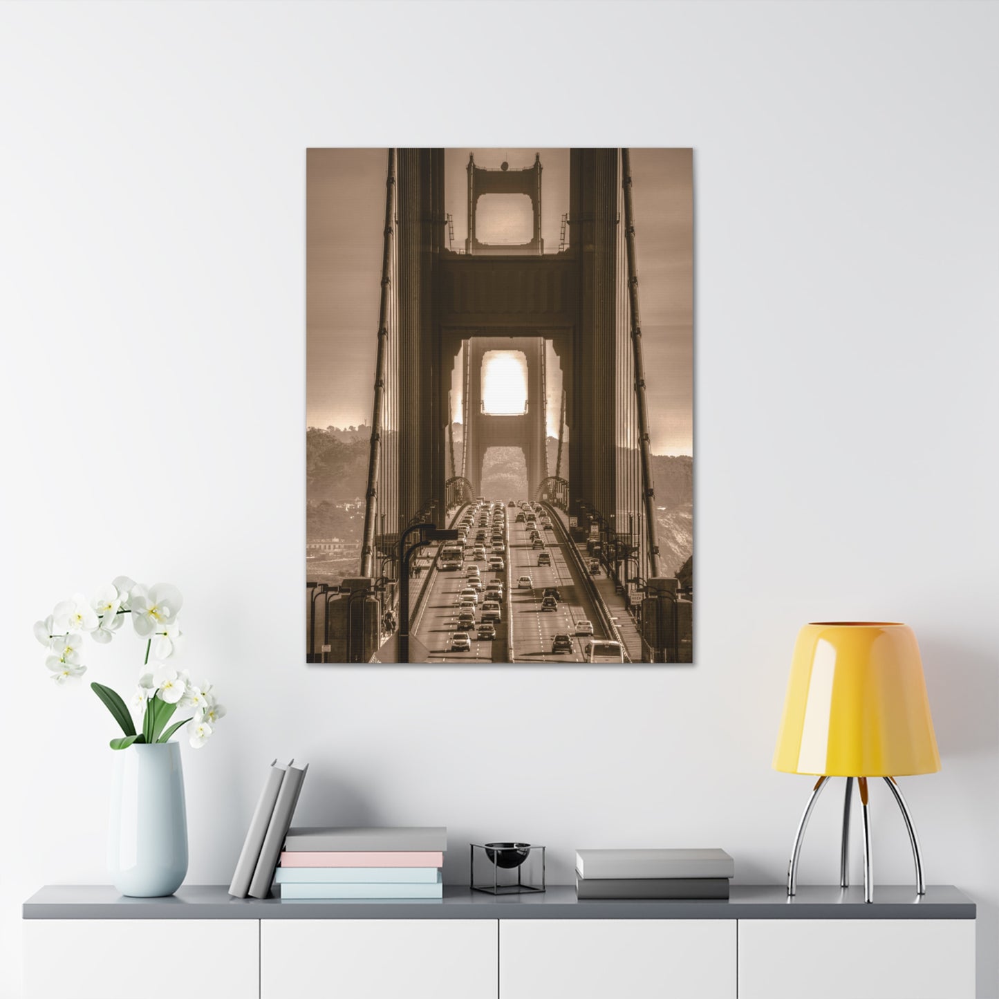 Canvas Print Of Golden Gate Bridge Southbound In San Francisco For Wall Art