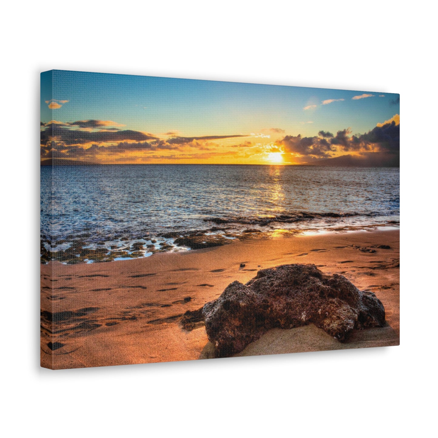 Canvas Print Of A Sunset In Maui For Wall Art