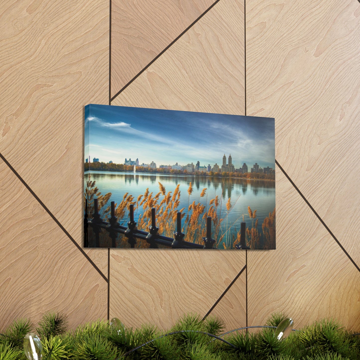 Canvas Print Of Central Park Reservoir New York City For Wall Art