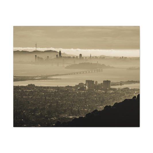 Canvas Print Of East Bay And Skyline In San Francisco For Wall Art
