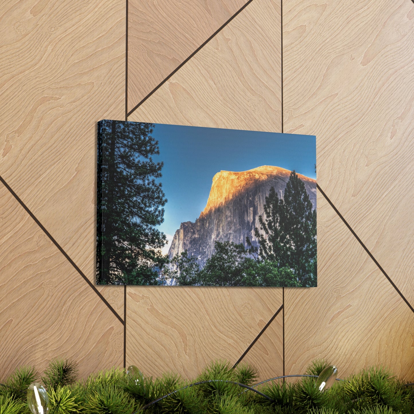 Canvas Print Of A Sunset On Half Dome in Yosemite For Wall Art