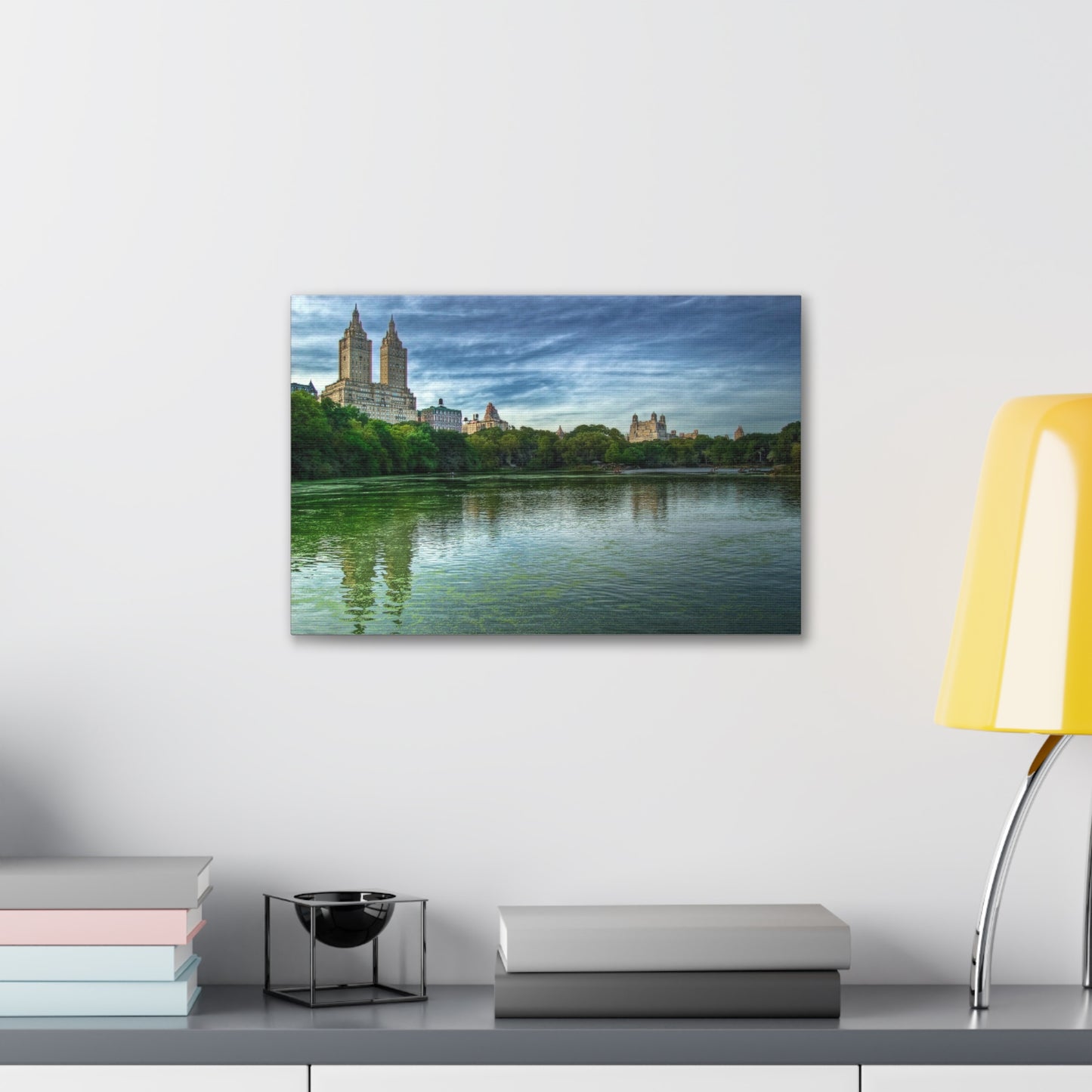 Canvas Print Of The Lake At Central Park in New York City For Wall Art