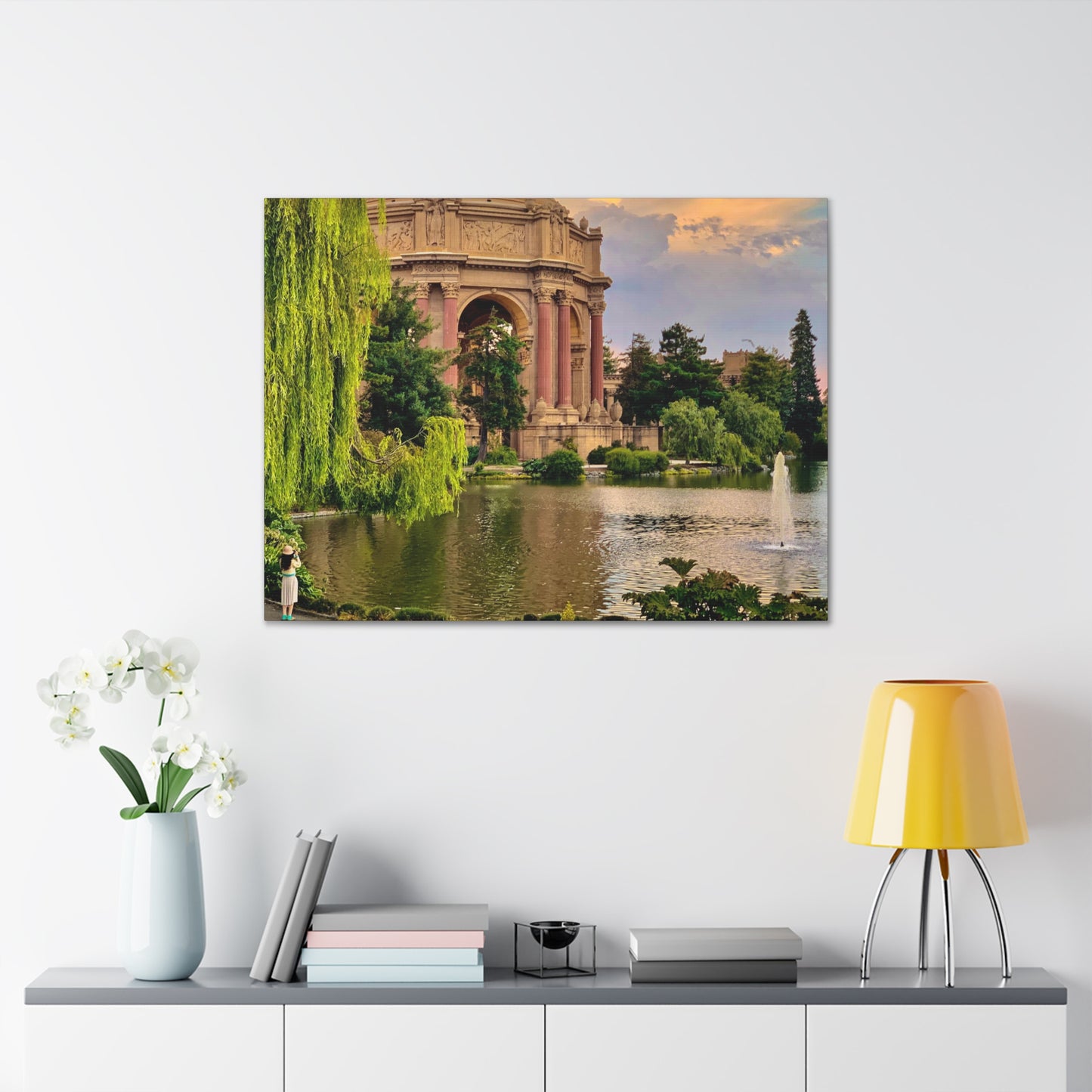Canvas Print Of Photographing Palace Of Fine Arts In San Francisco For Wall Art