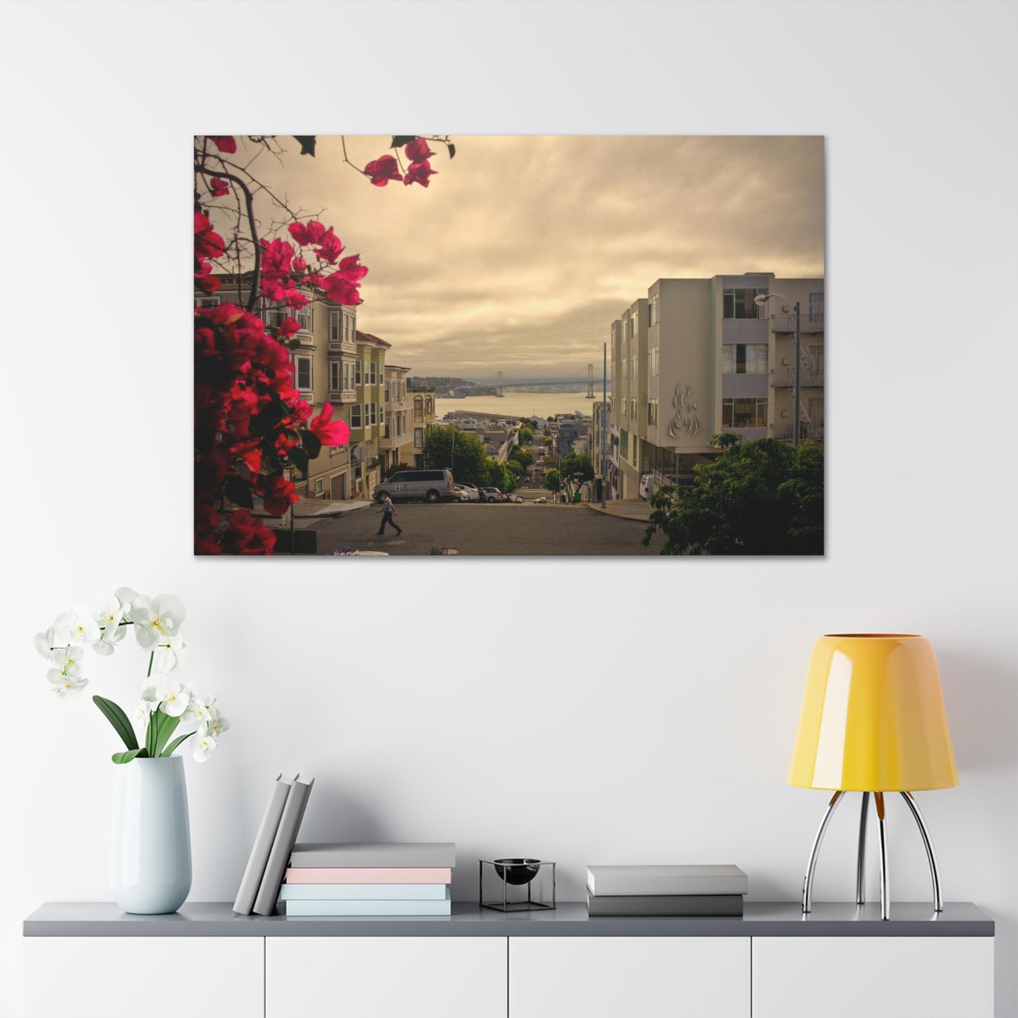 Canvas Print Of Vallejo And Montgomery Street In San Francisco For Wall Art