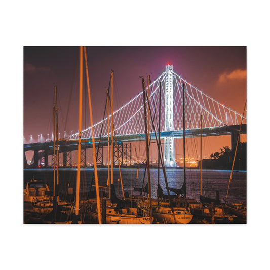 Canvas Print Of The Bay Bridge In San Francisco For Wall Art