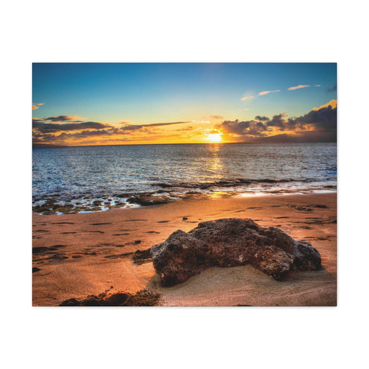 Canvas Print Of A Sunset In Maui For Wall Art