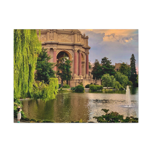 Canvas Print Of Photographing Palace Of Fine Arts In San Francisco For Wall Art