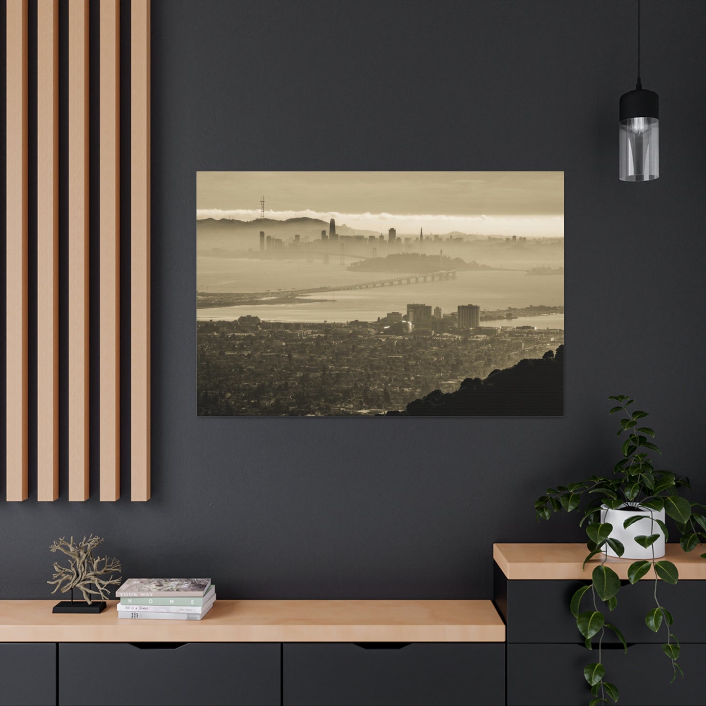 Canvas Print Of East Bay And Skyline In San Francisco For Wall Art