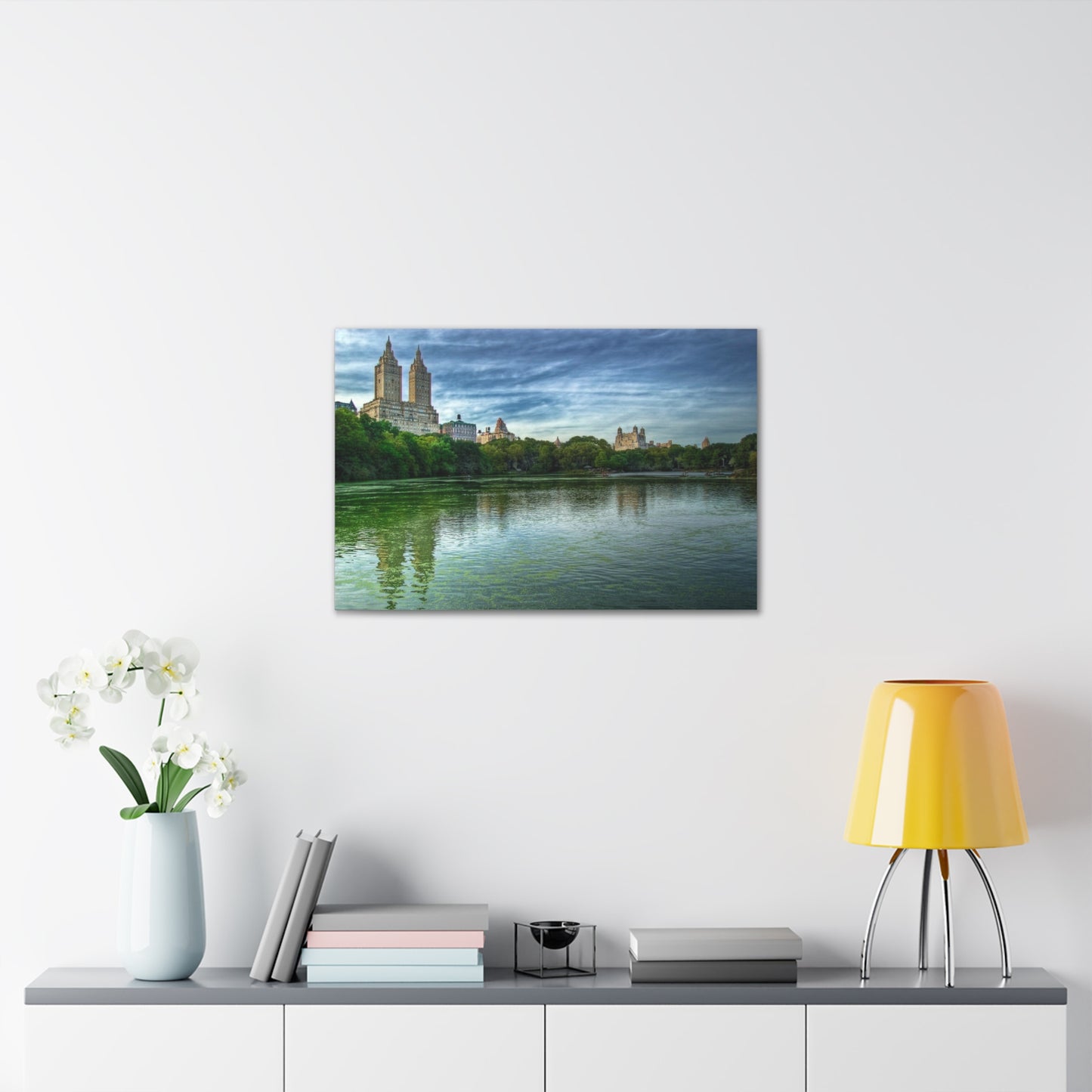 Canvas Print Of The Lake At Central Park in New York City For Wall Art
