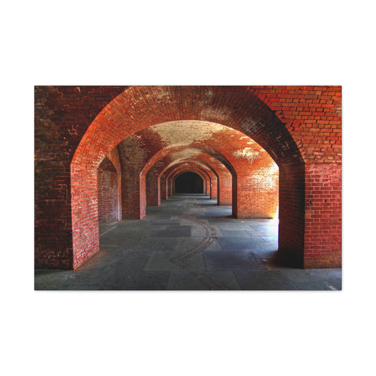 Canvas Print Of The Arches At Fort Point In San Francisco For Wall Art