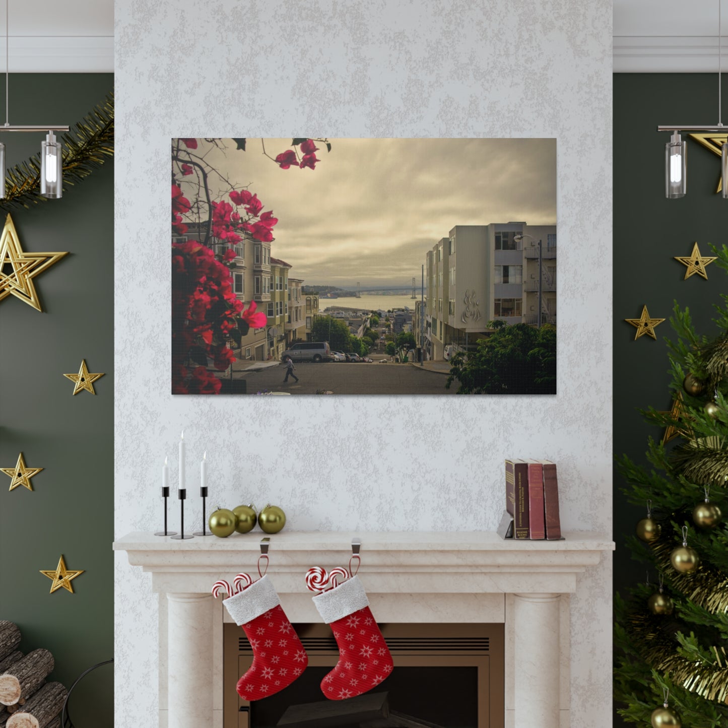 Canvas Print Of Vallejo And Montgomery Street In San Francisco For Wall Art