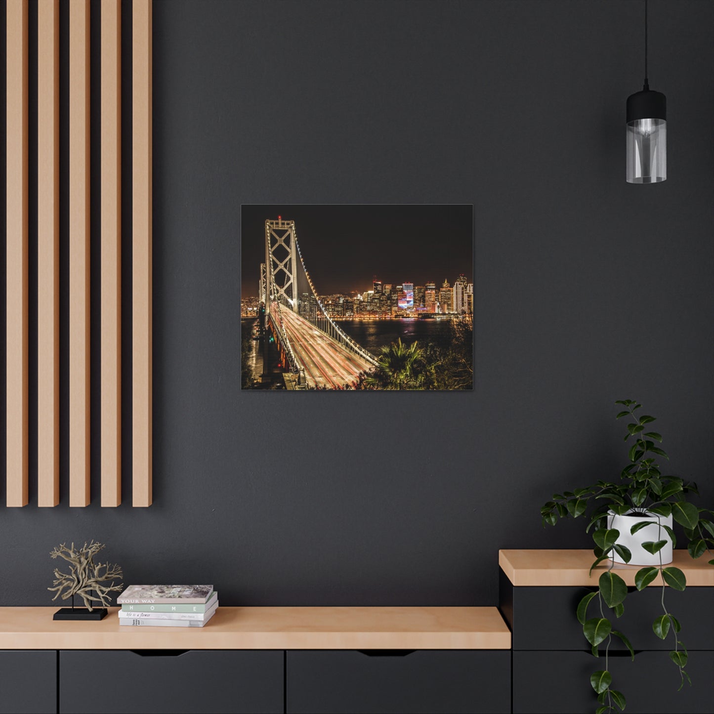 Canvas Print Of The Bay Bridge And Skyline In San Francisco For Wall Art